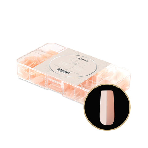 Neutrals Gel-X® Chloe Natural Square Medium Box of Tips 150pcs - 11 Sizes