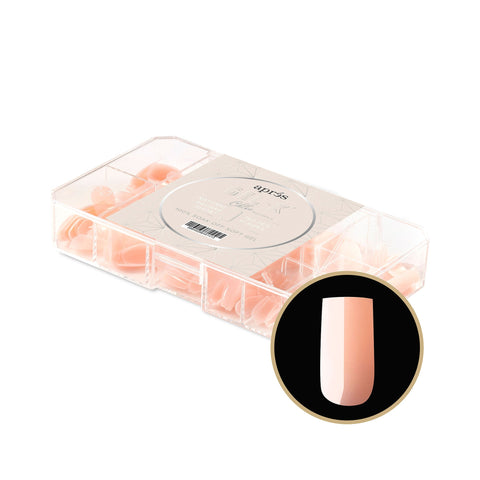 Neutrals Gel-X® Chloe Natural Square Short Box of Tips 150pcs - 11 Sizes