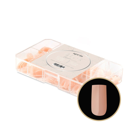 Neutrals Gel-X® Emma Natural Square Short Box of Tips 150pcs - 11 Sizes
