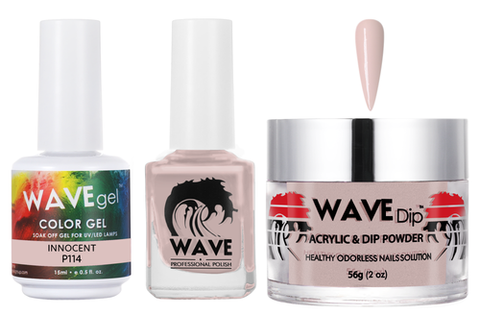 #114 Wave Gel Simplicity Collection-3 in 1 Matching Trio Set
