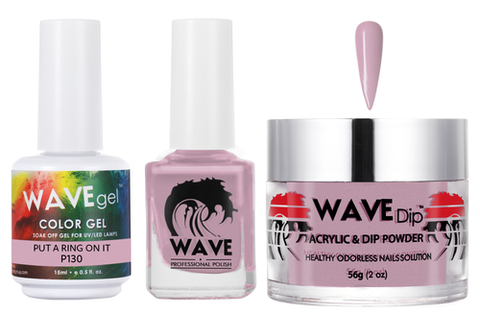 #130 Wave Gel Simplicity Collection-3 in 1 Matching Trio Set