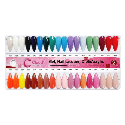 Chisel Cloud Nail Design Collection - Full set Dipping Powder 2oz 120 colors w/ 1 set color chart