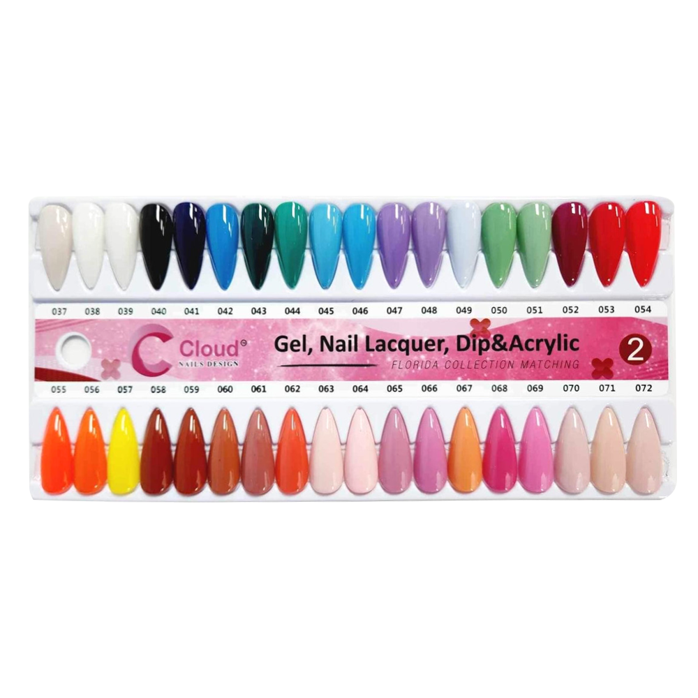 Chisel Cloud Nail Design Florida Collection - Full set Matching Trio 1