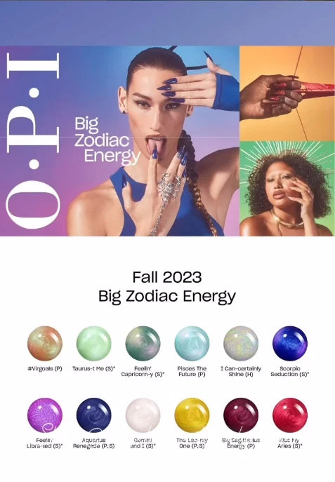 OPI Nail Lacquer 0.5oz - Big Zodiac Energy Collection | Fall 2023 - 12pcs W/ DISPLAY