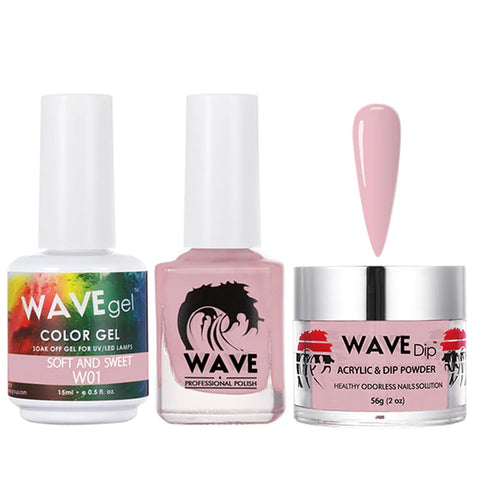 #001 Wave Gel Simplicity Collection-3 in 1 Matching Trio Set