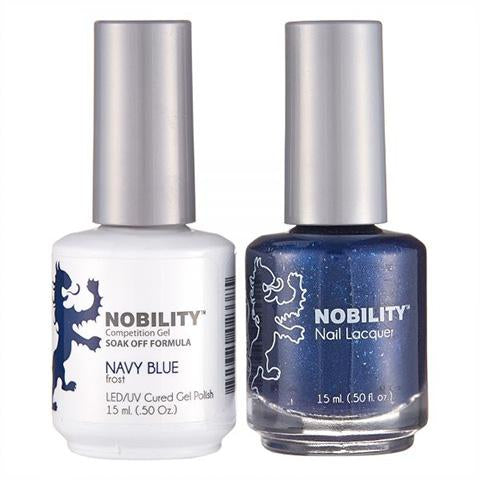 Nobility Gel Polish & Nail Lacquer, Navy Blue - NBCS020