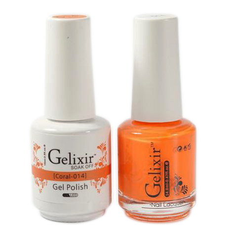 Gelixir - Matching Color Soak Off Gel - 014 Coral