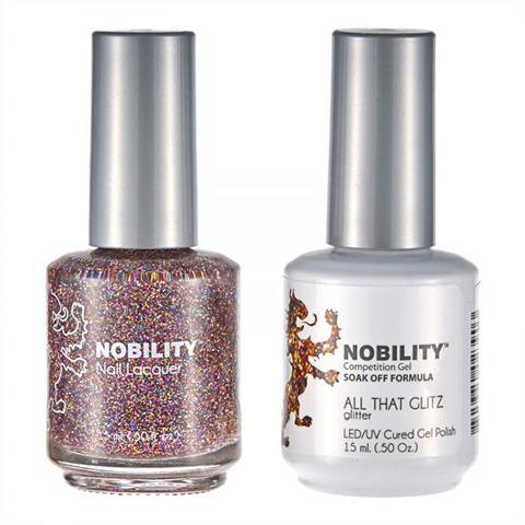 Nobility Gel Polish & Nail Lacquer, All That Glitz - NBCS072