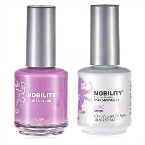 Nobility Gel Polish & Nail Lacquer, Lilac - NBCS074