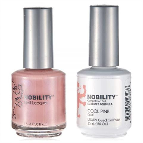 Nobility Gel Polish & Nail Lacquer, Cool Pink - NBCS010