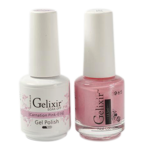 Gelixir - Matching Color Soak Off Gel - 016 Carnation Pink