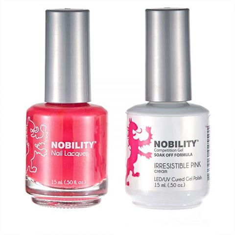 Nobility Gel Polish & Nail Lacquer, Irresistible Pink - NBCS100