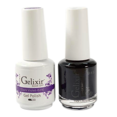 Gelixir - Matching Color Soak Off Gel - 029 Dark Violet