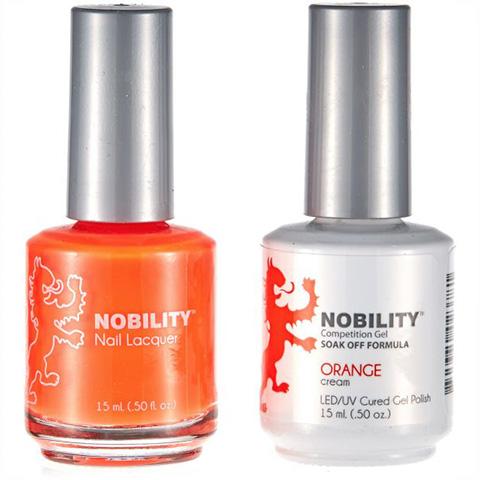 Nobility Gel Polish & Nail Lacquer, Orange - NBCS060
