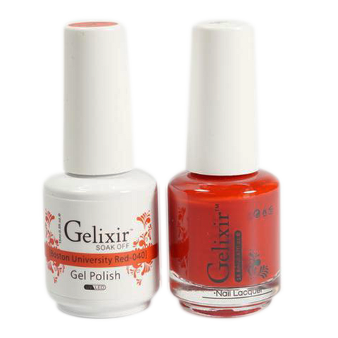 Gelixir - Matching Color Soak Off Gel - 040 Boston University Red