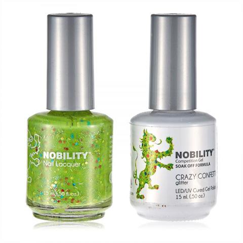 Nobility Gel Polish & Nail Lacquer, Crazy Confetti - NBCS108