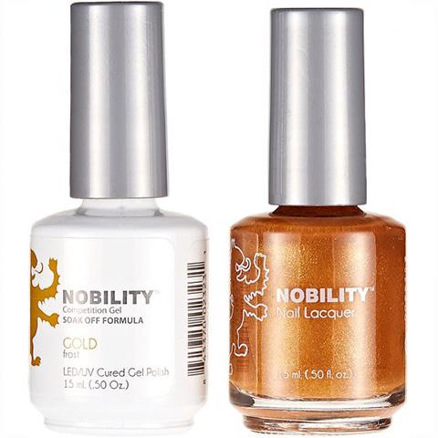 Nobility Gel Polish & Nail Lacquer, Gold - NBCS005