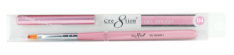 Cre8tion - Gel Brush Square Tip Wood Handle 04