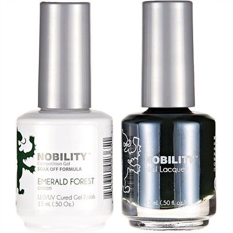 Nobility Gel Polish & Nail Lacquer, Emerald Forest - NBCS047