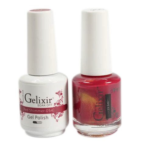 Gelixir - Matching Color Soak Off Gel - 054 Red Shimmer