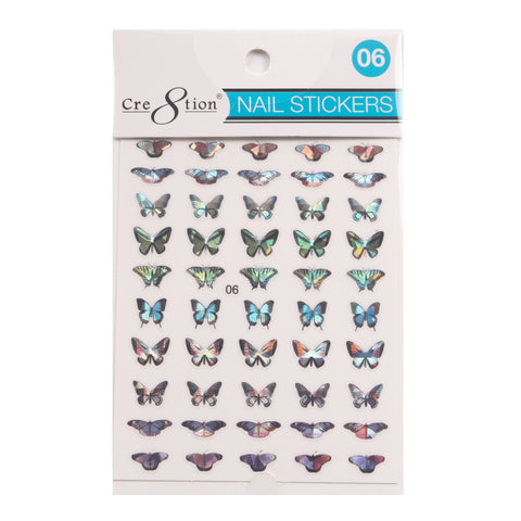 Cre8tion 3D Nail Art Sticker Butterfly 06 - Lamaisononlinestore