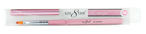 Cre8tion - Gel Brush Square Tip Wood Handle 06