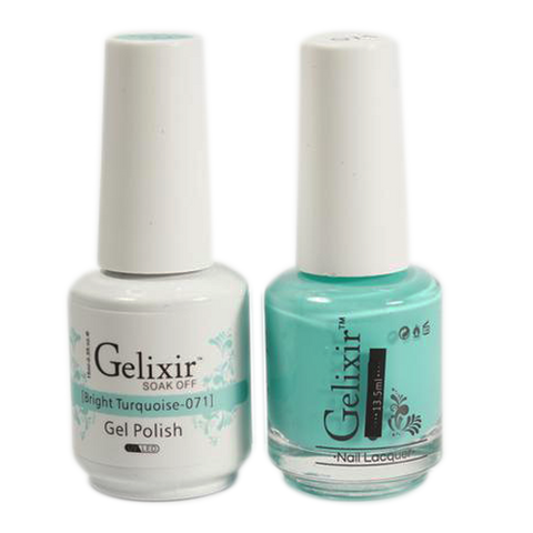 Gelixir - Matching Color Soak Off Gel - 071 Bright Turquoise