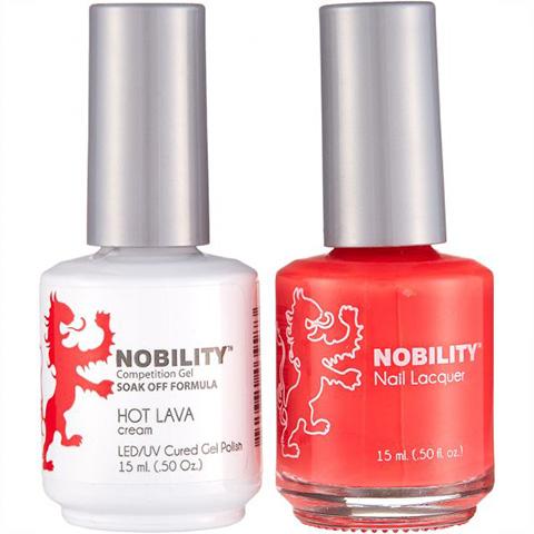 Nobility Gel Polish & Nail Lacquer, Hot Lava - NBCS179