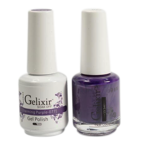Gelixir - Matching Color Soak Off Gel - 077 Charming Purple