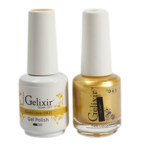 Gelixir - Matching Color Soak Off Gel - 092 Gold Love