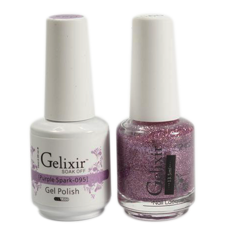 Gelixir - Matching Color Soak Off Gel - 095 Purple Spark