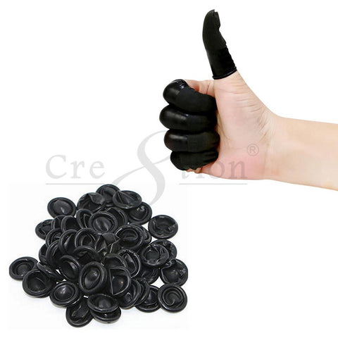 Cre8tion Latex Finger Cover Black
