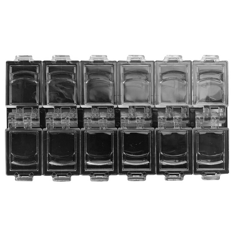 Cre8tion Transparent Small Accessories Box Black 400 pcs./case
