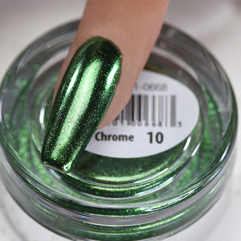 Cre8tion - Chrome Nail Art Effect 10 Green - 1g