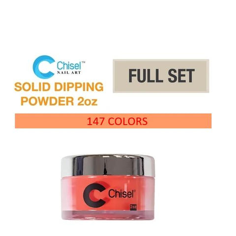 Chisel Nail Art - Dipping Powder - 2oz. Solid Full Set Of 147 Colors