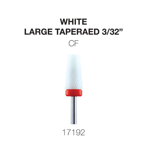 Cre8tion - White Ceramic - Large Tapered - 3/32"