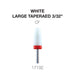 Cre8tion - White Ceramic - Large Tapered - 3/32"