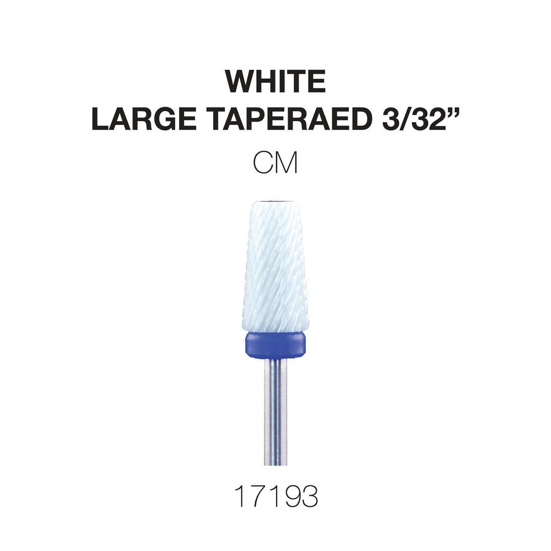 Cre8tion - White Ceramic - Large Tapered - 3/32"