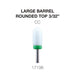 Cre8tion Ceramic Large Barrel - Rounded Top - 3/32"