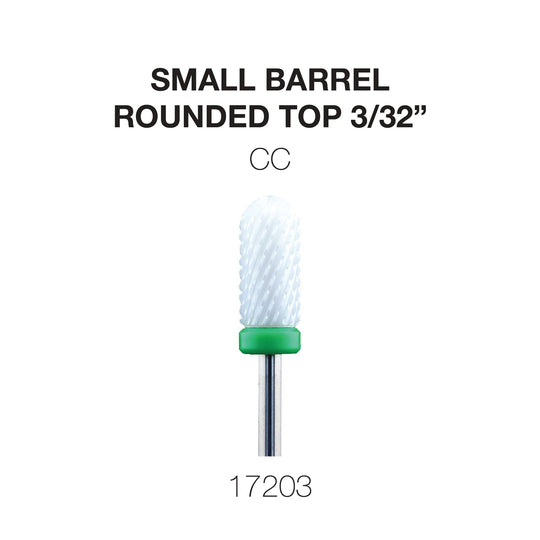Cre8tion Ceramic Small Barrel - Rounded Top - 3/32"