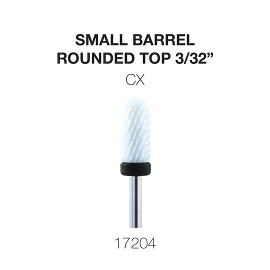 Cre8tion Ceramic Small Barrel - Rounded Top - 3/32"