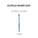 Cre8ion Cuticle  Carbide  Silver 3/32"