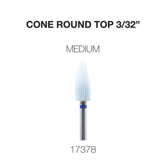 Cre8tion - Ceramic Bits - Cone Round Top - 3/32"