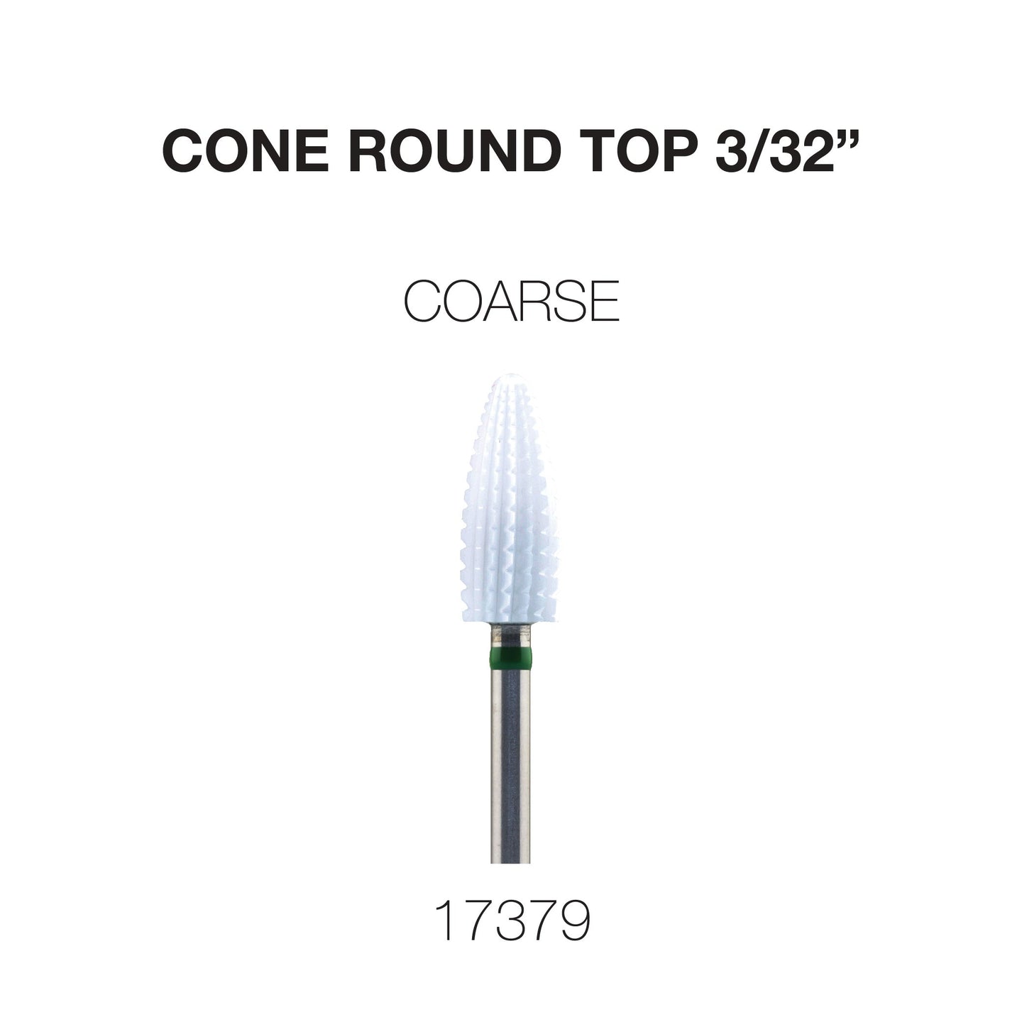 Cre8tion - Ceramic Bits - Cone Round Top - 3/32"