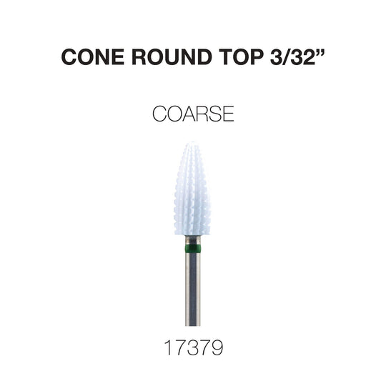Cre8tion - Ceramic Bits - Cone Round Top - 3/32"