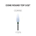 Cre8tion - Ceramic Bits - Cone Round Top - 3/32"