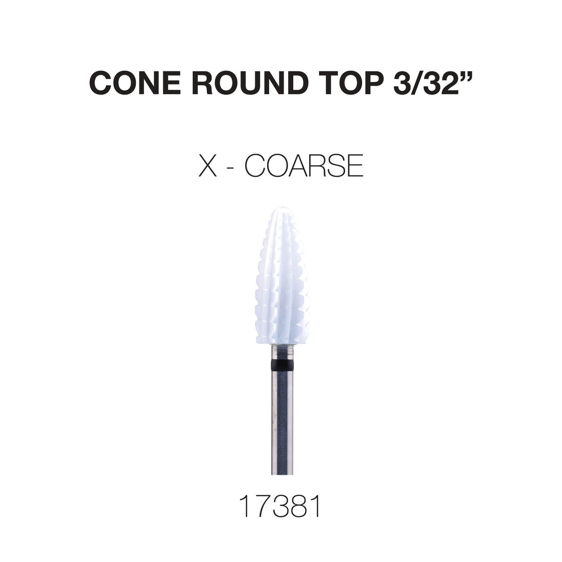 Cre8tion - Ceramic Bits - Cone Round Top - 3/32"
