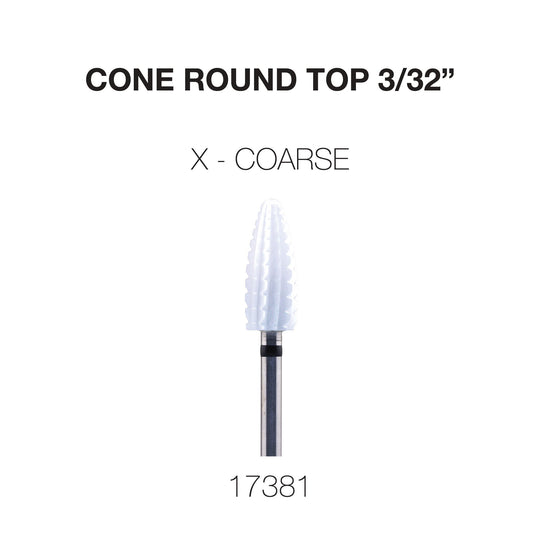 Cre8tion - Ceramic Bits - Cone Round Top - 3/32"
