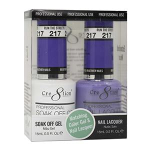 Cre8tion Matching Color Gel & Nail Lacquer 217 RUN THE STREETS