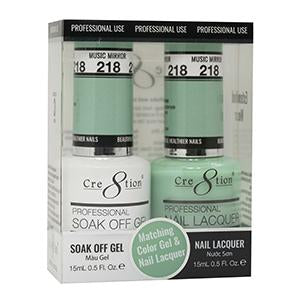 Cre8tion Matching Color Gel & Nail Lacquer 218 MUSIC MIRROR
